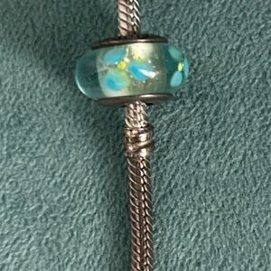 Pandora Elegant Silver and Blue Charm